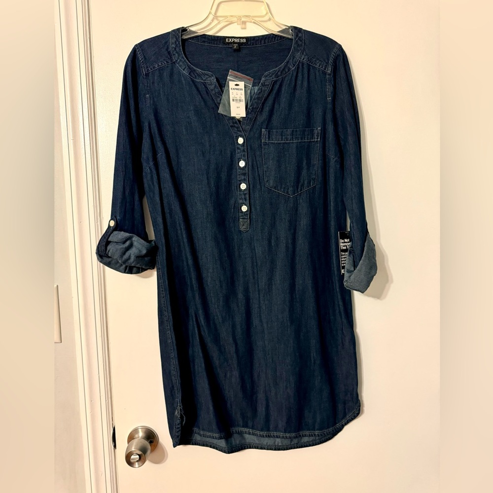 Express Denim dress Small
